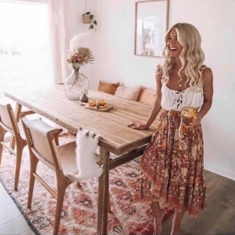 Spell amethyst frill skirt